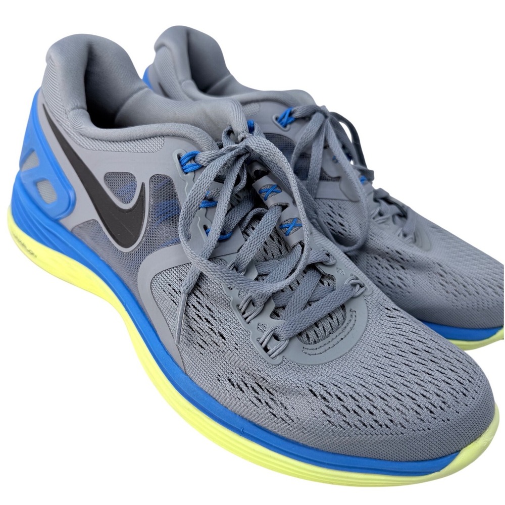 Nike LunarEclipse 4 Womens Running Shoes Grey Blue Volt 629683-004